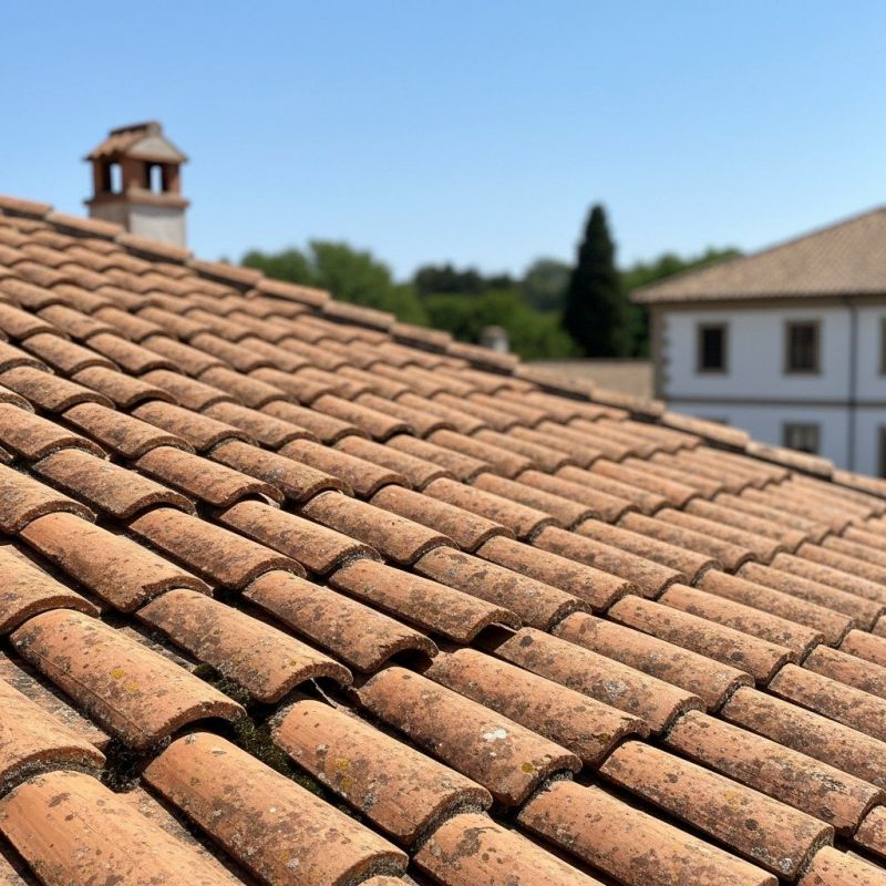 Clay Roof Installation detail